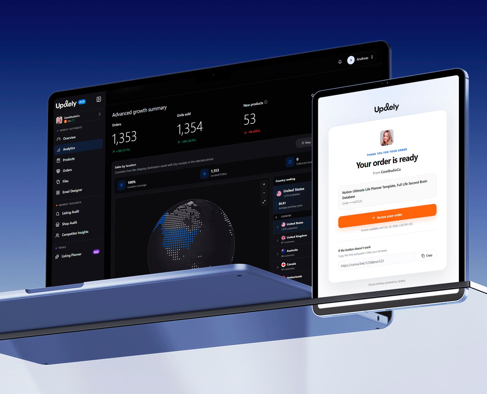 Orders across your shops
